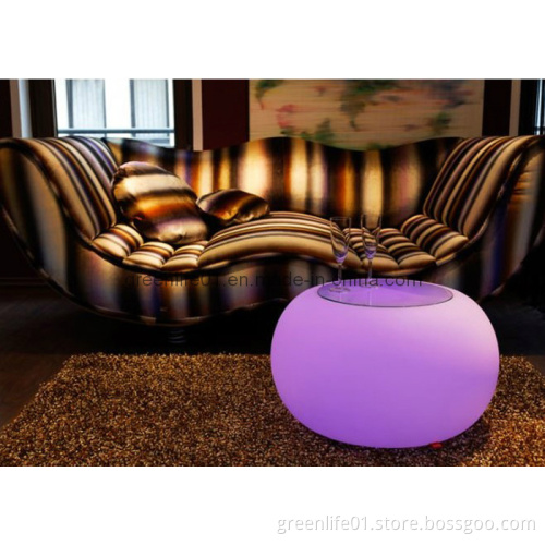 16color Changing Modern LED Tea Table, Cafe Table, Bar Table, Plastic LED Furniture